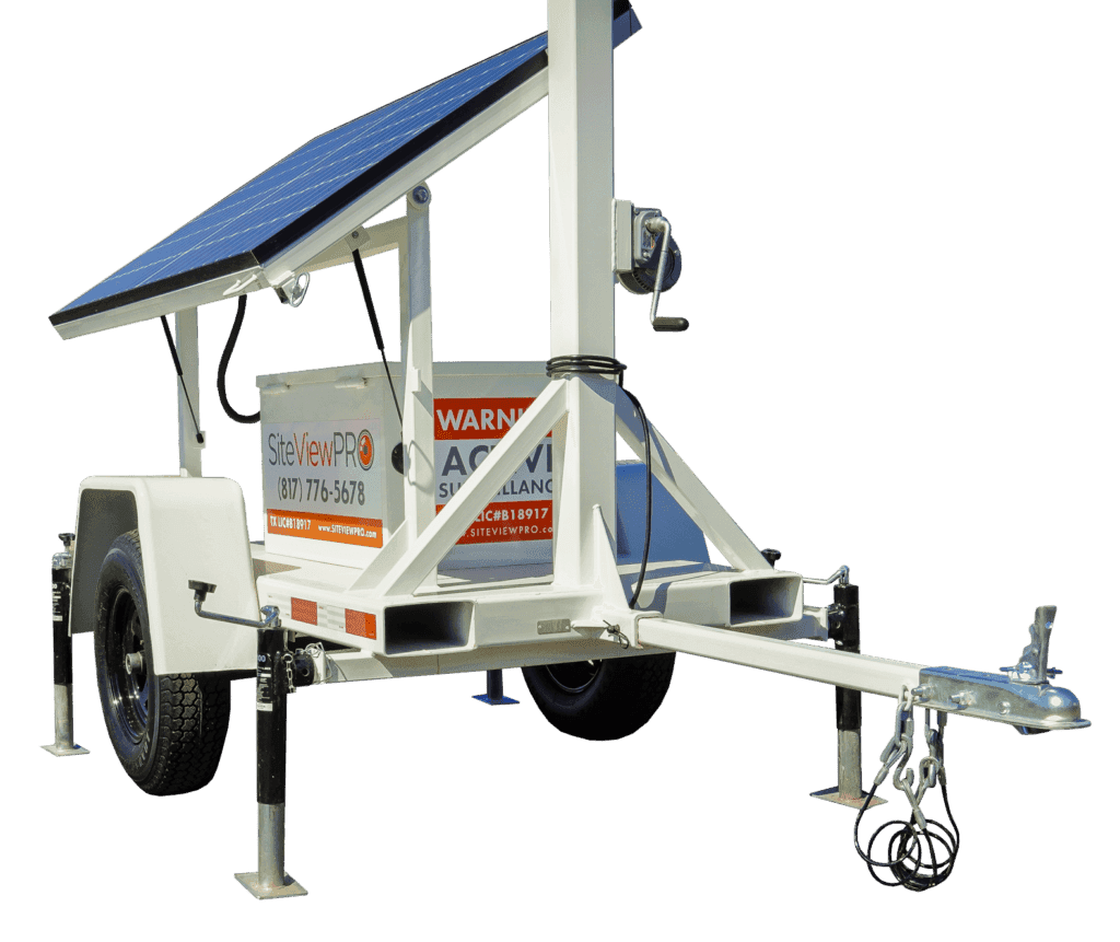 SiteViewPro mobile surveillance skid unit for portable security deployment